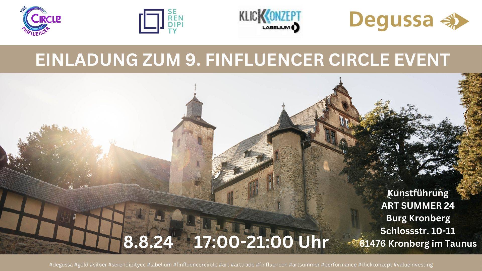 You are currently viewing 🚀 EVENT-BENACHRICHTIGUNG: FINFLUENCER CIRCLE Event Nr. 9 MIT DEGUSSA GOLDHANDEL, KLICKKONZEPT UND SERENDIPITY CC 🚀