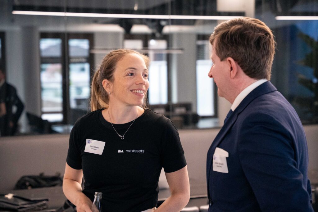 Vera Claas nxt assets und André Albrecht sopra steria