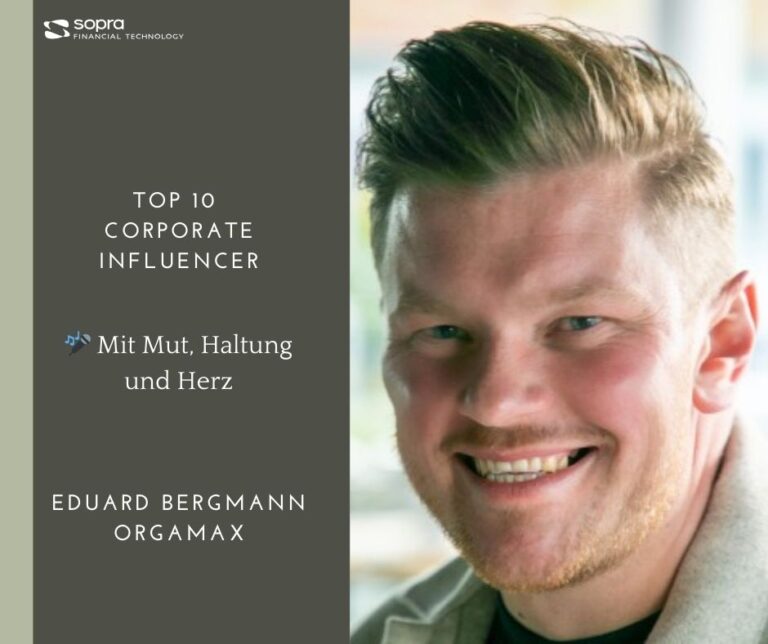 Eduard Bergmann im Corporate Influencer Club der Sopra Financial Technology