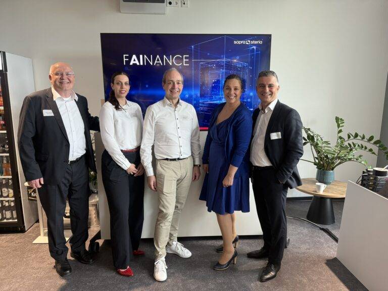 Rolf Lehmann Jana Birr Birgit Hass Savas Cetin sopra steria FAInance Event