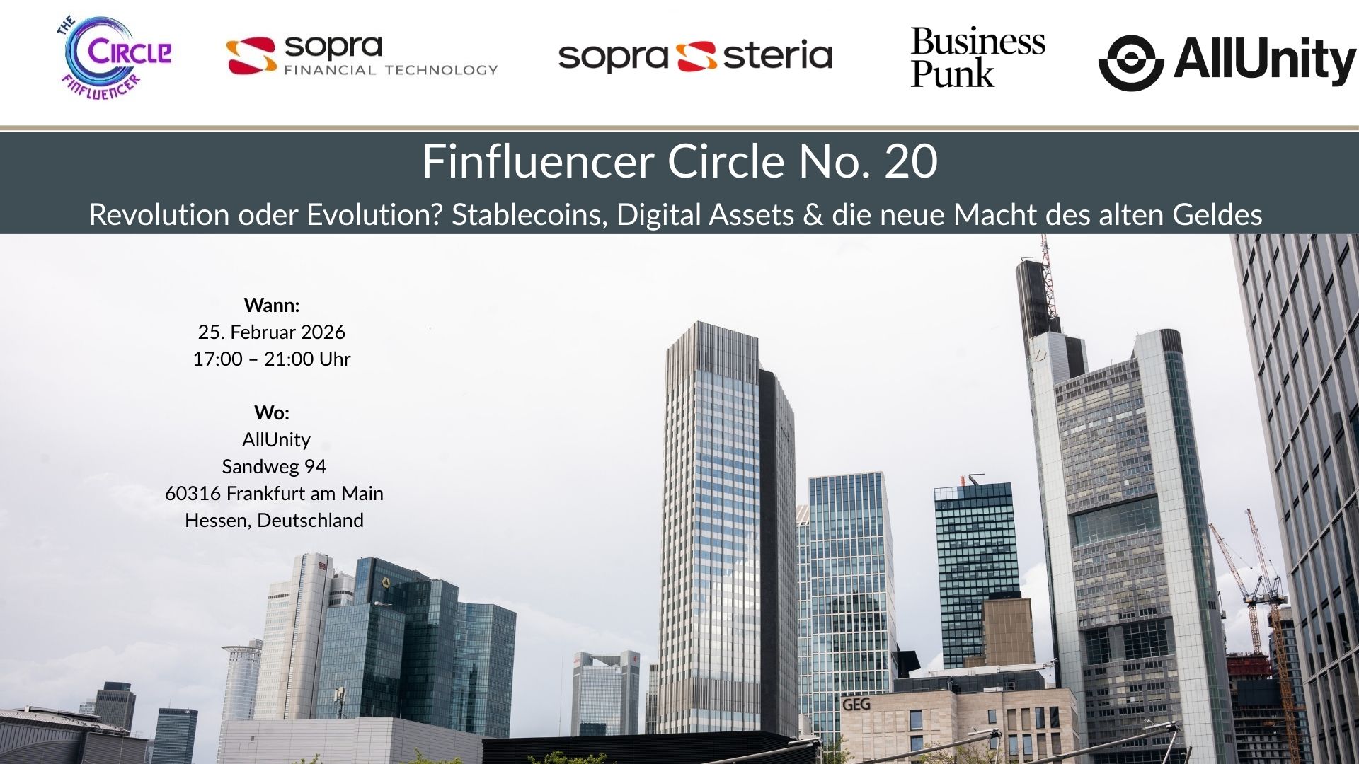 Finfluencer Cicle No. 20 Revolution oder Evolution Stablecoins, Digital Assets & die neue Macht des alten Geldes 