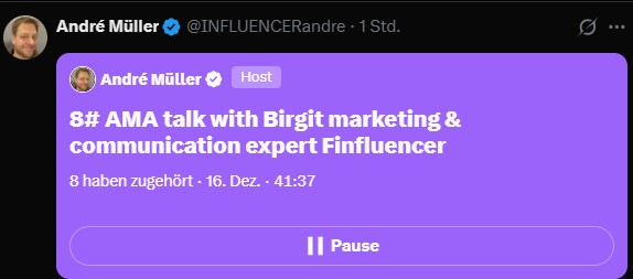 AMA Talk #18 mit Birgit Hass: Marketing- & Kommunikationsexpertin und Gründerin des Finfluencer Circle über Community, Vertrauen und Finanzbildung.