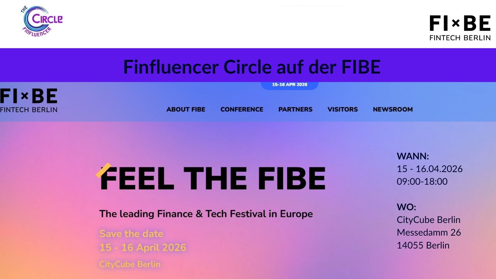FIBE Berlin: Warum der Finfluencer Circle zum Meeting-in-Meeting einlädt