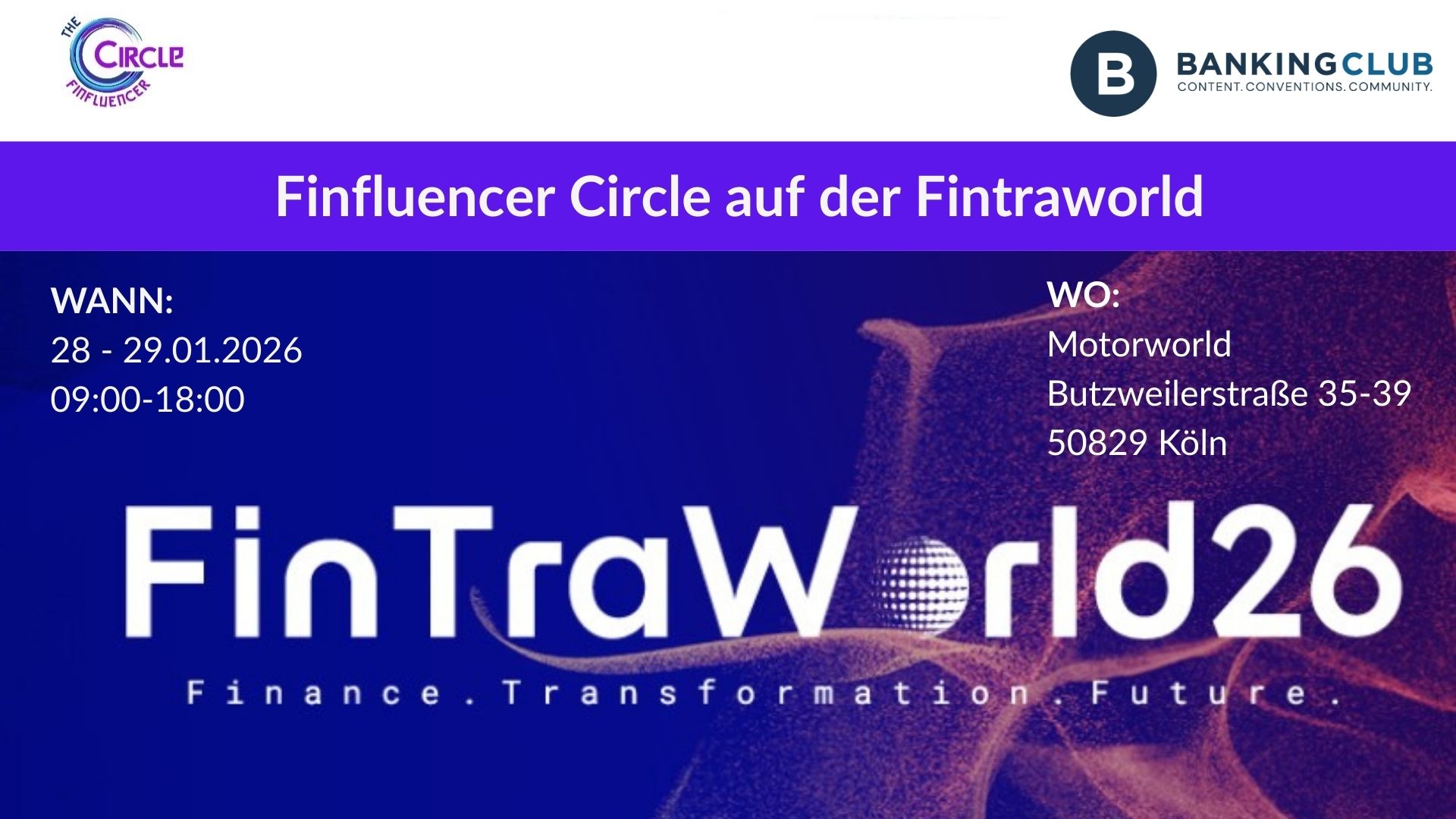 Finfluencer Circle auf der Fintraworld