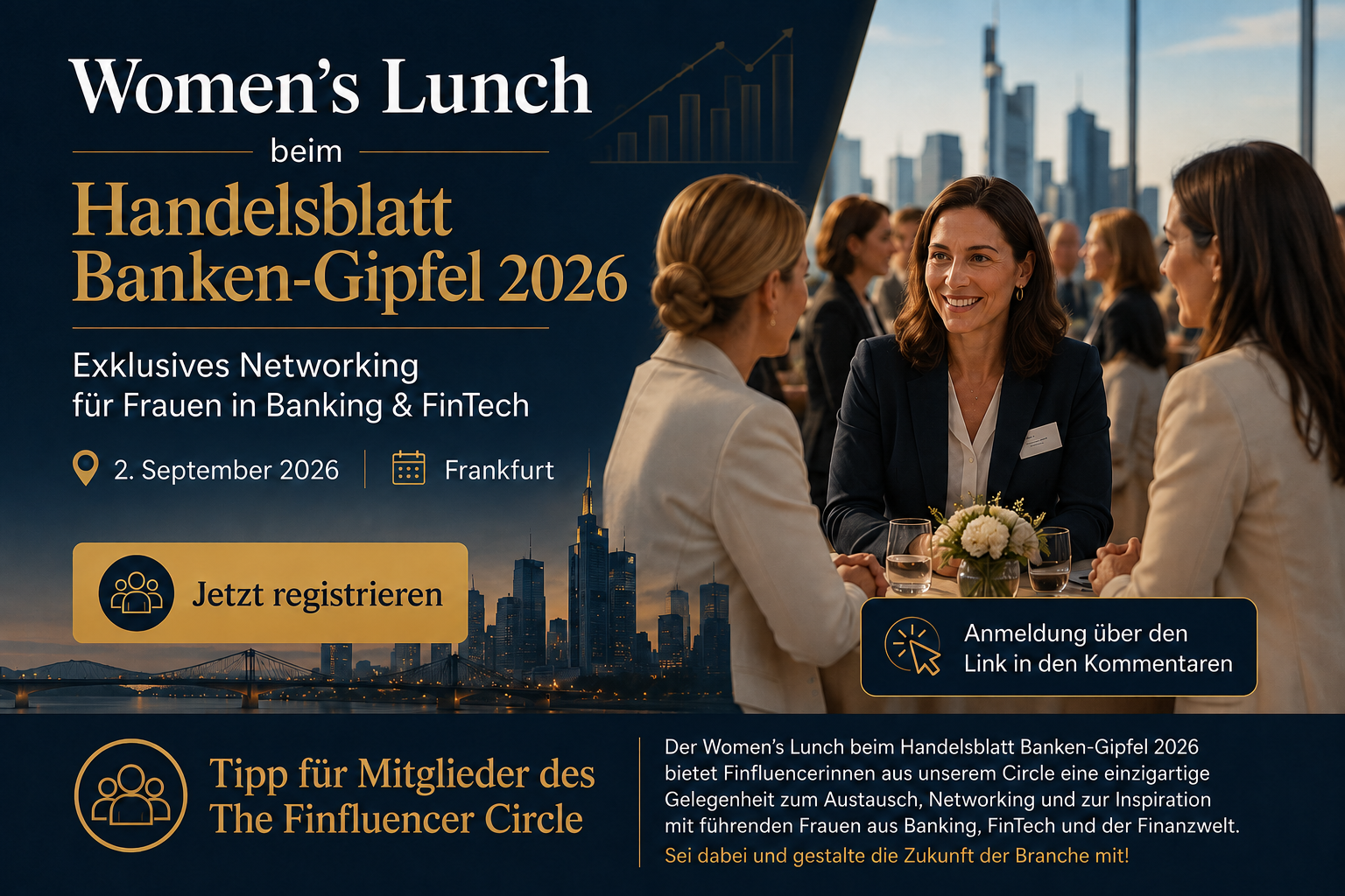 2. September 2026 findet im Rahmen des Handelsblatt Banken-Gipfels i